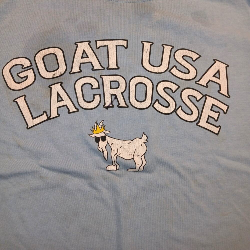 GOAT USA Youth Boys Blue Lacrosse T-Shirt - Size: Large - Picture 4 of 6